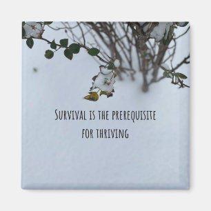 Survival to Thriving Cute Quote Magnet