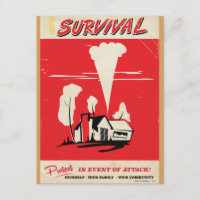 Survival - Vintage Atomic safety poster