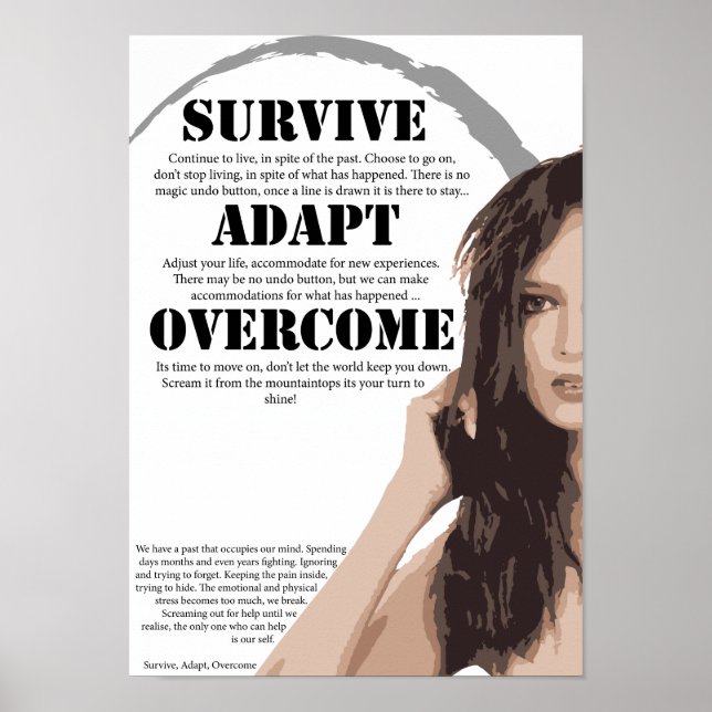 Survive Adapt Overcome Poster (Front)