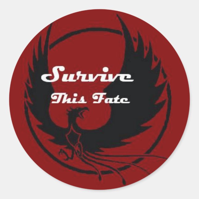 Survive This Fate Classic Round Sticker (Front)