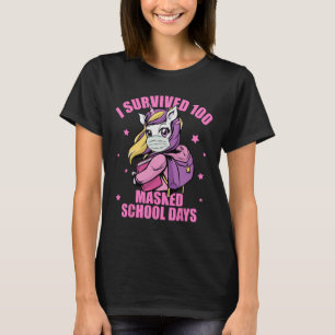 Survived 100 Masked School Days T-Shirt
