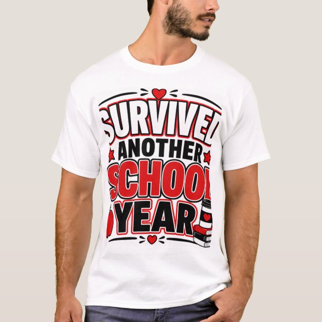 Survived Another School Year T-Shirt (Front)