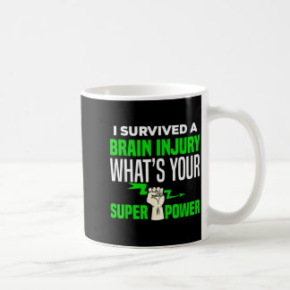 Survived Brain Injury Awareness TBI Brain Injury Coffee Mug