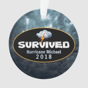 Survived Hurricane Michael Ornament