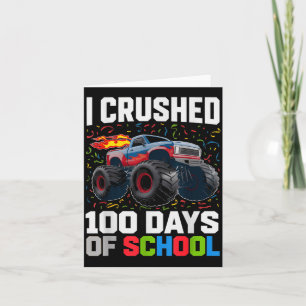 Survived I Crushed 100 Days School Monster 1st Gra Card