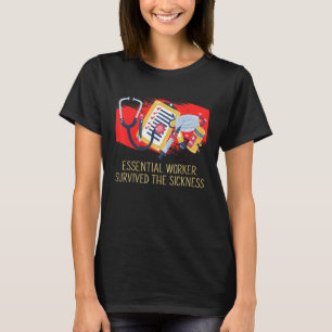 Survived the Sickness Frontliner Funny Frontline W T-Shirt
