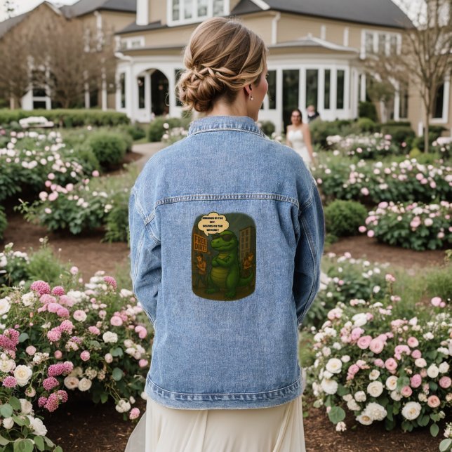 Surviving 2025: Dino Style Denim Jacket (Wedding Back)