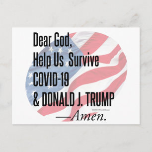 Surviving Covid-19 & Donald Trump. Postcard