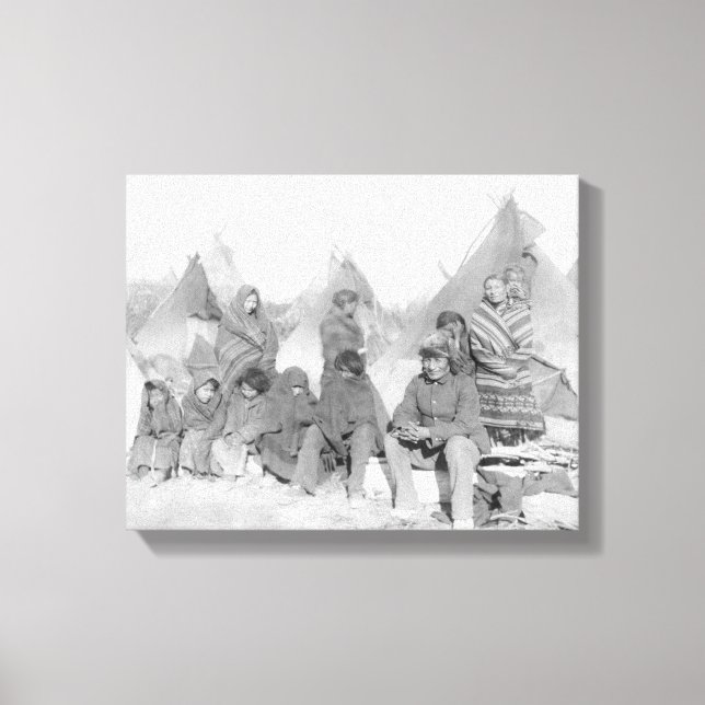 Surviving Members of Big Foot's Band Canvas Print (Front)