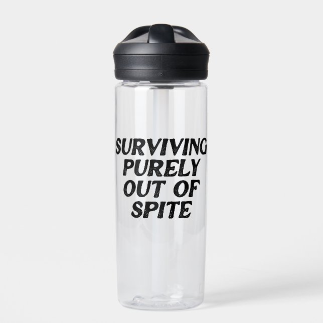 Surviving Purely Out Of Spite Water Bottle (Front)