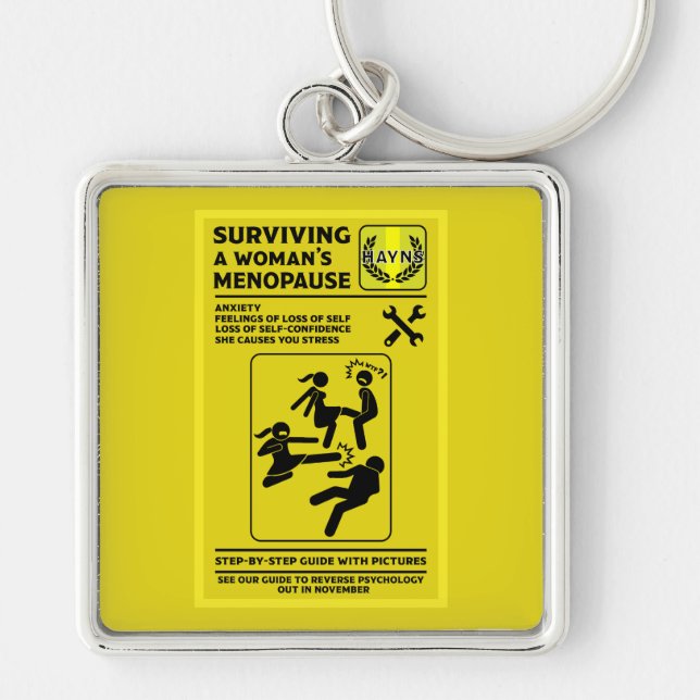 Surviving The Menopause Key Ring (Front)