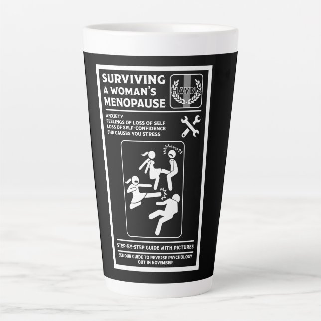 Surviving The Menopause Latte Mug (Front)