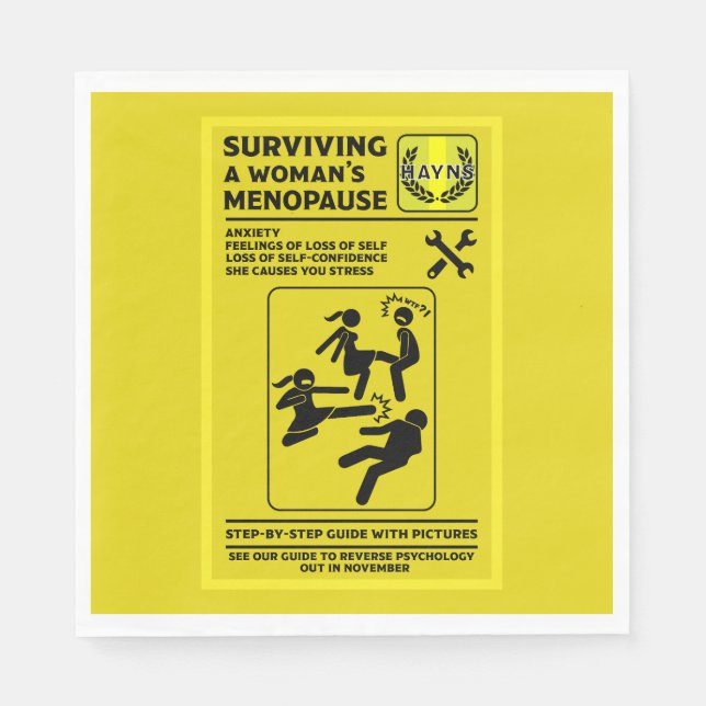 Surviving The Menopause Napkin (Front)