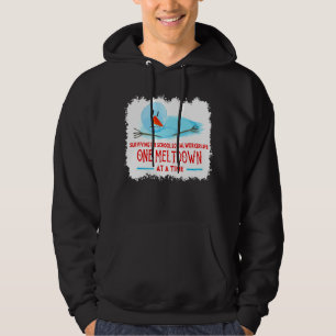 Surviving The School Social Worker Life Snowman Ch Hoodie