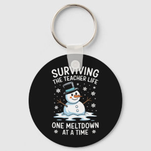 Surviving The Teacher Life One Meltdown Christmas  Key Ring