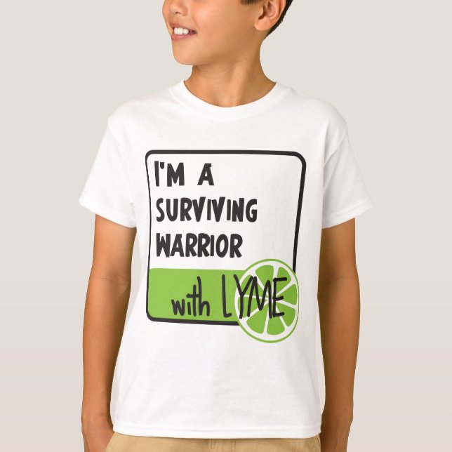 Surviving Warrior with LYME T-Shirt (Front)