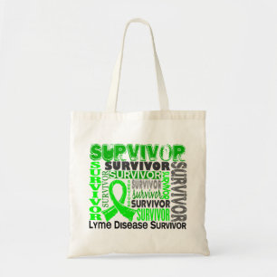 Survivor 10 Lyme Disease Tote Bag