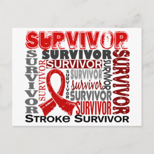 Survivor 10 Stroke Postcard
