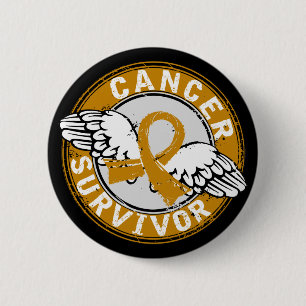 Survivor 14 Appendix Cancer 6 Cm Round Badge
