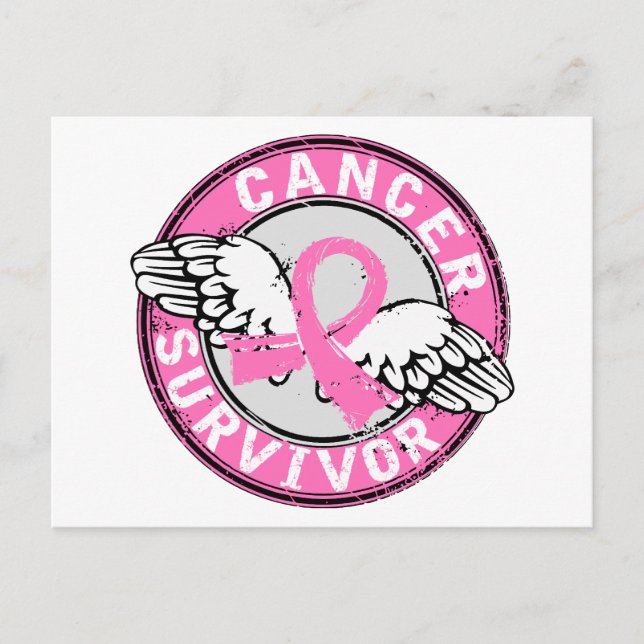 Survivor 14 Breast Cancer Postcard (Front)