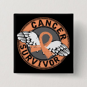 Survivor 14 Endometrial Cancer 15 Cm Square Badge