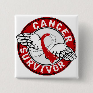 Survivor 14 Oral Cancer 15 Cm Square Badge