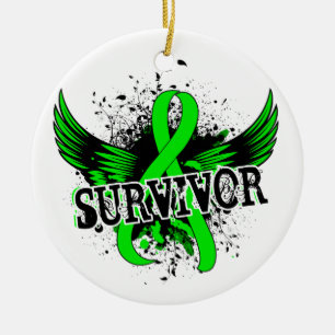 Survivor 16 Lymphoma Ceramic Tree Decoration