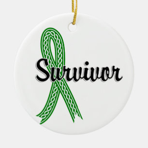 Survivor 17 Bile Duct Cancer Ceramic Tree Decoration