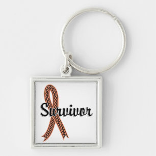 Survivor 17 Uterine Cancer Key Ring