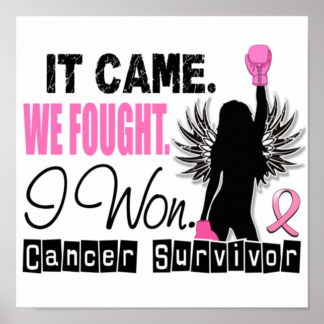 Survivor 22 Breast Cancer Poster (Front)