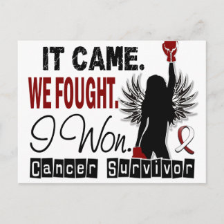 Survivor 22 Head And Neck Cancer Postcard