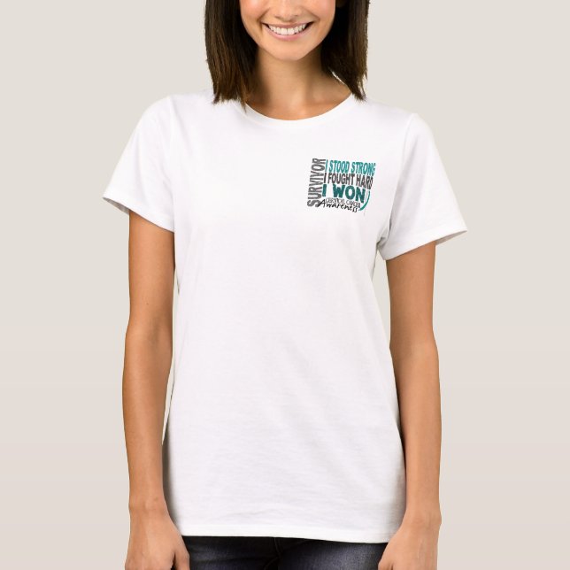 Survivor 4 Cervical Cancer T-Shirt (Front)