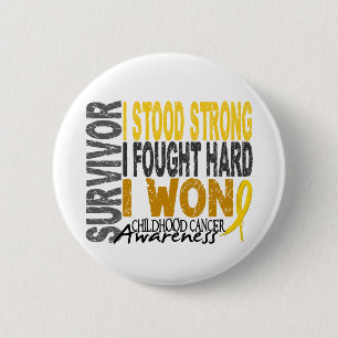 Survivor 4 Childhood Cancer 6 Cm Round Badge