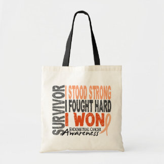 Survivor 4 Endometrial Cancer Tote Bag