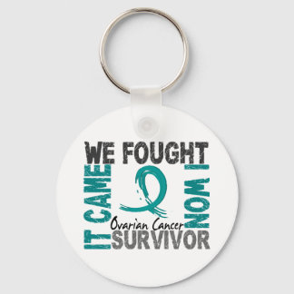 Survivor 5 Ovarian Cancer Key Ring