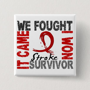 Survivor 5 Stroke 15 Cm Square Badge