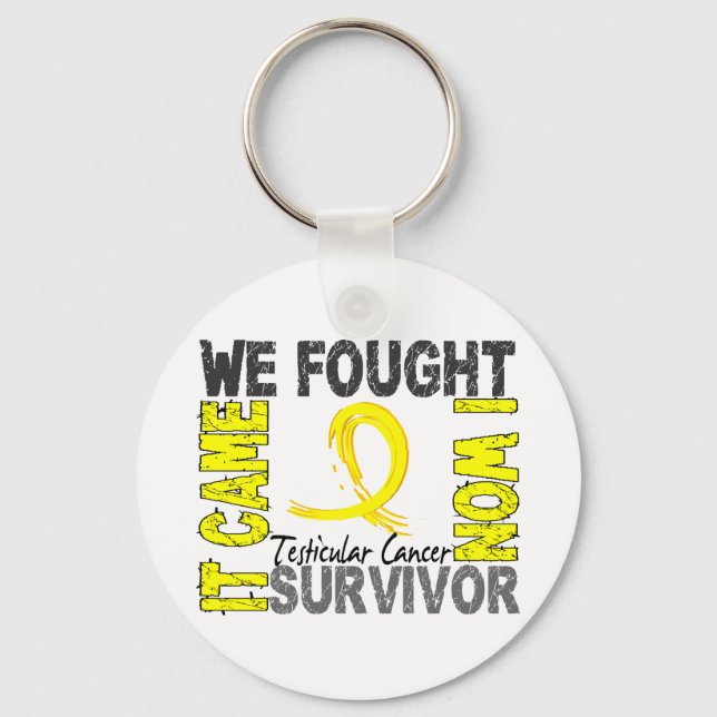 Survivor 5 Testicular Cancer Key Ring (Front)