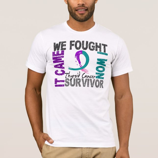 Survivor 5 Thyroid Cancer T-Shirt (Front)