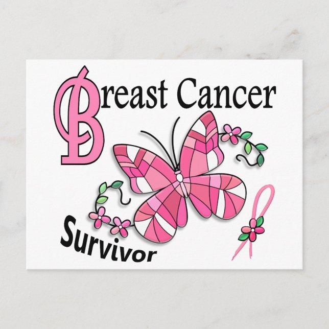 Survivor 6 Breast Cancer Postcard (Front)