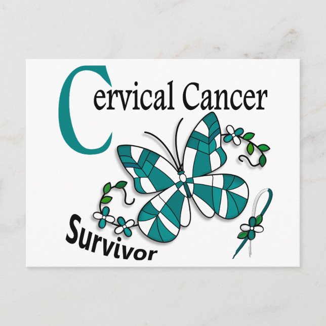 Survivor 6 Cervical Cancer Postcard (Front)