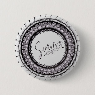 Survivor 6 Cm Round Badge