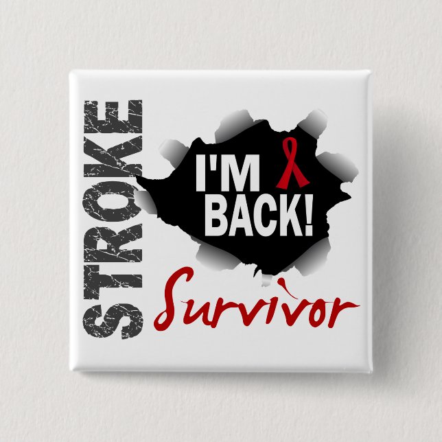 Survivor 7 Stroke 15 Cm Square Badge (Front)