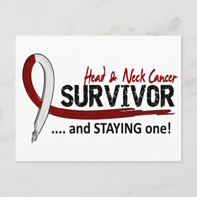 Survivor 8 Head Neck Cancer Postcard (Front)