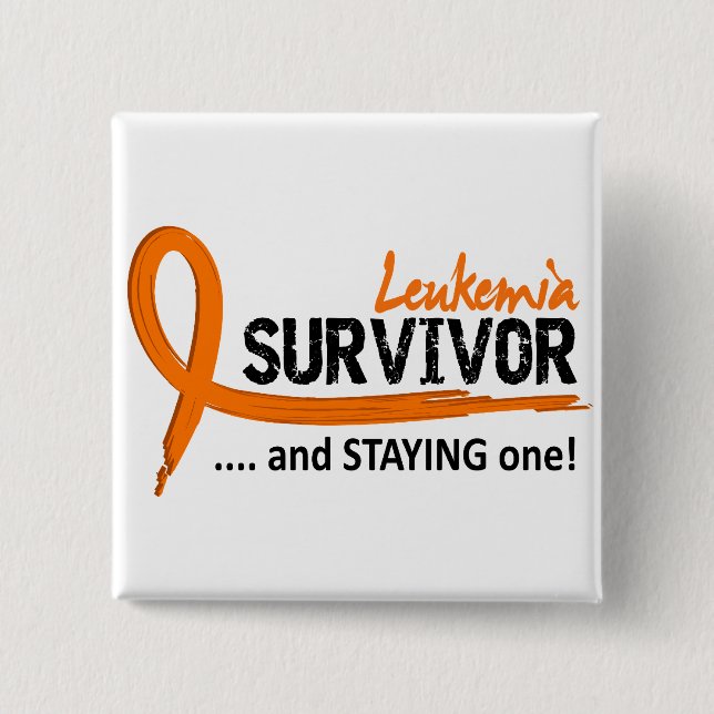 Survivor 8 Leukaemia 15 Cm Square Badge (Front)