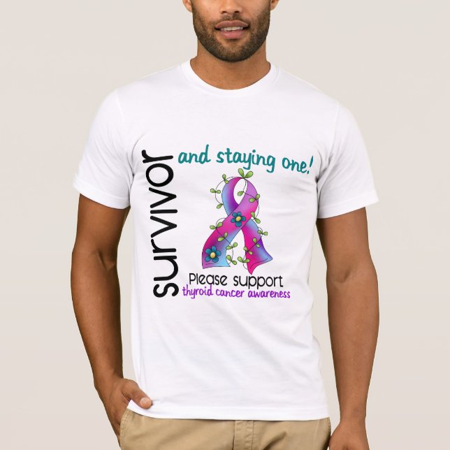 Survivor 9 Thyroid Cancer T-Shirt (Front)