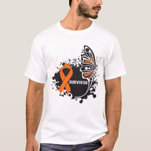 Survivor Abstract Butterfly Leukaemia T-Shirt
