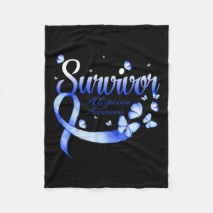 Survivor Alopecia Awareness  Fleece Blanket