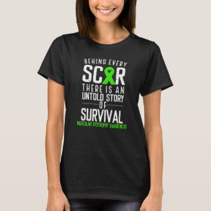 Survivor Behind Scar Duchenne Muscular Dystrophy A T-Shirt