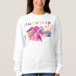 Survivor Birds Breast Cancer Awareness Sweatshirt