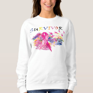 Survivor Birds Breast Cancer Awareness Sweatshirt